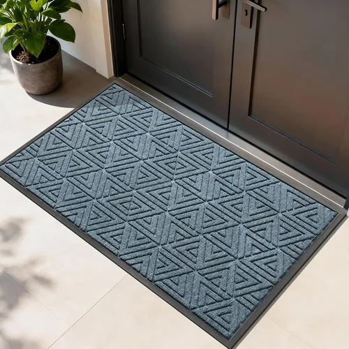 Miniatura 33 de Yimobra Alfombra para Puerta Delantera Exterior Entrada 29.5x17, Impermeable Resistente Alfombras Exteriores para Puerta Delantera, Alfombra