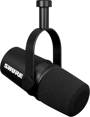 Miniatura 12 de Shure MV7+ - Micrófono dinámico para podcasts, certificado OBS, audio mejorado, panel LED, salidas USB-C y XLR, modo de nivel automático, filtro