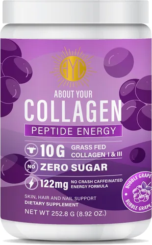 Miniatura 6 de Peptide Energy - Colágeno en polvo para cabello, uñas, piel, tipo I y III, cafeína para energía, vitamina C, biotina, ácido hialurónico, cero