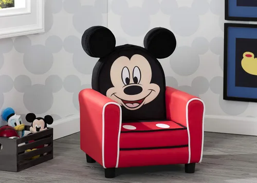 Miniatura 6 de Delta Children Silla tapizada, Disney Mickey Mouse y silla tapizada para niños, madera, Mickey Mouse de Disney