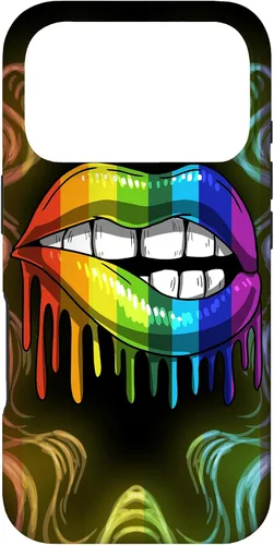 Miniatura 30 de Rainbow Lip Drip Lesbiana Gay Pride Bisexual Transgénero LGBT Funda para iPhone 17