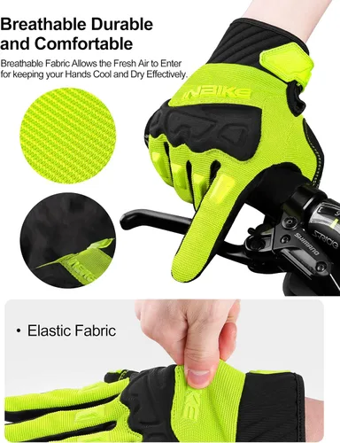 Miniatura 4 de INBIKE MTB BMX ATV - Guantes de ciclismo para carrera de motocross, bicicleta de montaña, DH
