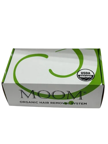 Miniatura 2 de Caja de regalo de kit de depilación orgánica MOOM para mujeres – Cera de azúcar para depilación del rostro, bikini y axilas – Cera de viaje, crema