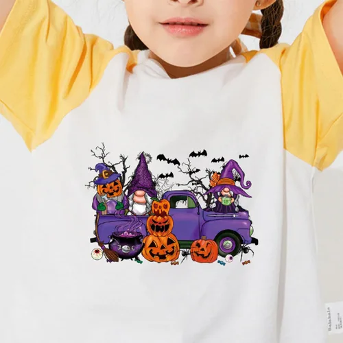 Miniatura 2 de Parches termoadhesivos de Halloween para planchar con esqueleto, parches termoadhesivos para ropa, bruja, calabaza, automóvil, camión, adhesivos