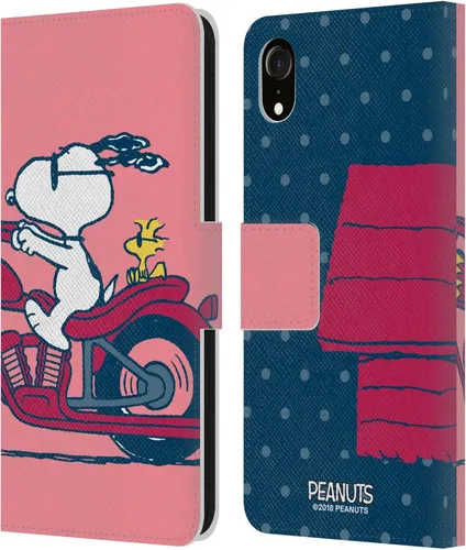 Miniatura 230 de Head Case Designs Funda de piel con licencia oficial de Peanuts Snoopy & Woodstock Balloon Halfs and Laughs para Apple iPhone 7/8/SE 2020 y 2022