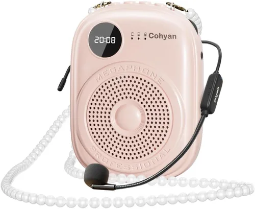 Miniatura 7 de Voice Amplifier for Teachers, Portable Bluetooth Wired Microphone & Speaker, Rechargeable Bullhorn Megaphone for Classroom, Meetings, Yoga