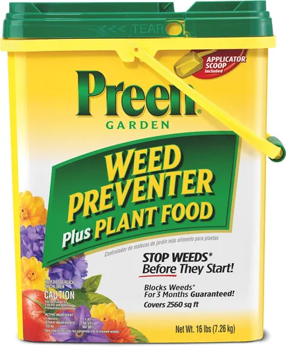 Miniatura 13 de Preen Garden Weed Preventer Plus Plant Food 31.3 lb. Bolsa - Fertilizante granular multiusos con control de malezas preemergente para jardines