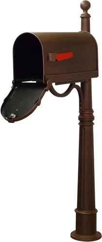 Miniatura 4 de Savannah - Buzón con poste Ashland - Buzón de cobre con poste de aluminio - SCS-1014_SPK-600-CP