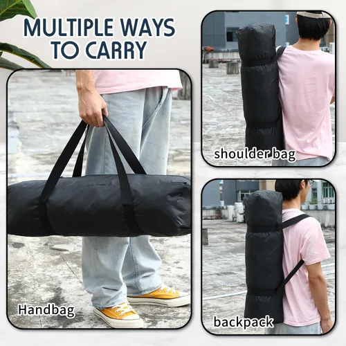 Miniatura 4 de Bolsa de transporte para trípode, resistente al agua, duradera, ligera, multifuncional, con traje resistente para tienda, caña de pesca, luces