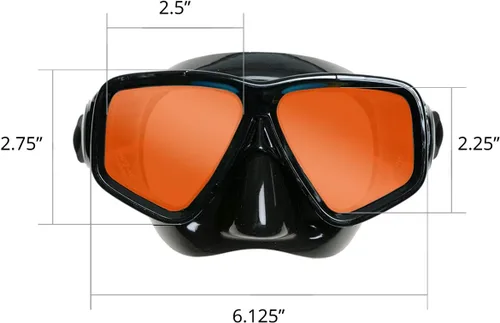 Miniatura 5 de EVO Hi Definition Máscara y Snorkel Combo - Lente dual - Máscara de esnórquel para adultos - Máscara de buceo y juego de esnórquel para adultos