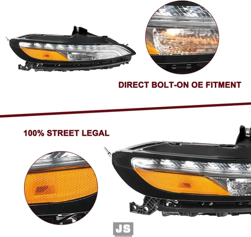 Miniatura 5 de JSBOYAT Compatible con 2014-2018 Jeep Cherokee Luz LED DRL de estacionamiento Señal de giro estilo OE Faros LED DRL cromados para parachoques Señal