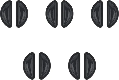 5 pares de almohadillas adhesivas para la nariz para lentes, almohadillas de silicona para la nariz, almohadillas antideslizantes para lentes de