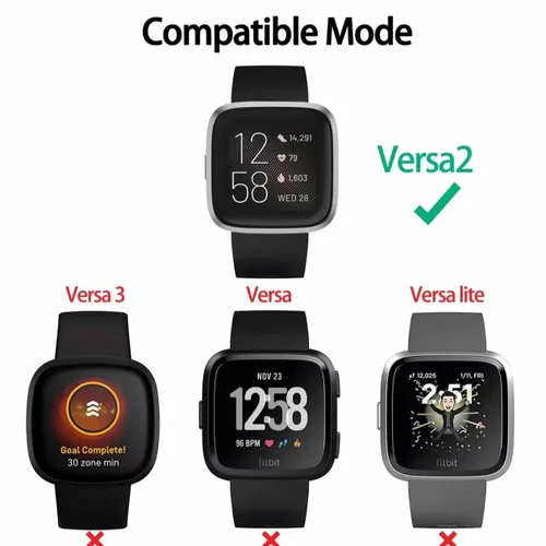 Miniatura 6 de YCWZZH Cargador rápido de pared para Fitbit Versa 2, cable de carga USB, no para Versa 2 Lite, negro, 5V, 100-240V, 50-60Hz, viajes, carga rápida