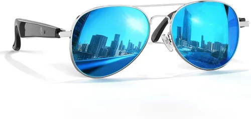 Miniatura 13 de EarlySincere Gafas de sol Bluetooth para hombre y mujer, traducción AI, duración de la batería de 50 horas, protección UV, control de voz, gafas