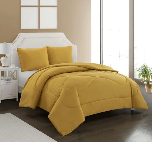 Miniatura 9 de Stratford Park Aqua - Juego de edredón de cama tamaño individual, 2 piezas, 2 fundas de almohada, edredón ligero