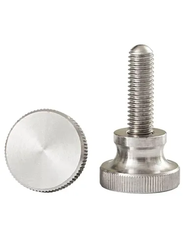 Miniatura 2 de Tornillos moleteados M3 de acero inoxidable 20 piezas (M3 x 0.157 in)