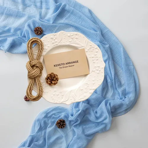 Miniatura 5 de Keketoarrange - Caminos de mesa rústicos de gasa color celeste, de 120 pulgadas y 10 pies, camino de mesa de tela de queso traslúcida para Azul claro