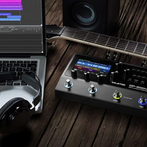 Miniatura 7 de Valeton GP-200LT Pedal de Efectos Múltiples Procesador de Efectos Múltiples Pedal de Efectos de Guitarra Pedal de Bajo Modelado de Amplificador
