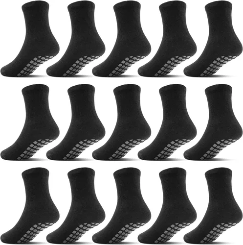 Miniatura 6 de Calcetines de agarre para niños pequeños, 15 pares, calcetines antideslizantes para bebés con pinzas para niños y niñas, calcetines antideslizantes