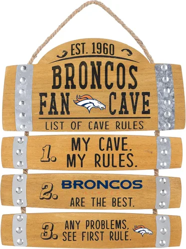 Miniatura 12 de FOCO Letrero colgante de pared con logotipo de equipo de la NFL