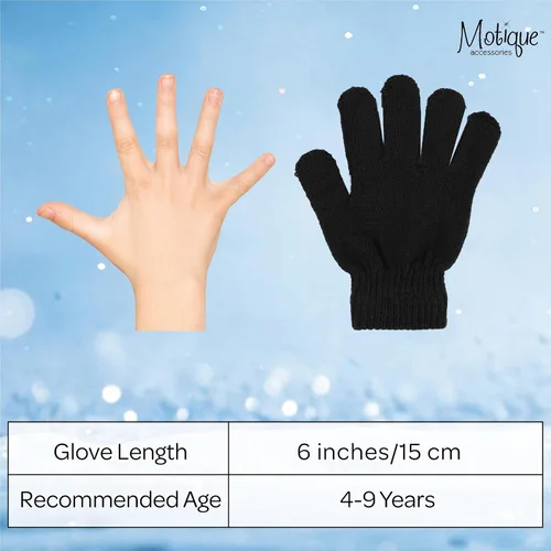 Miniatura 5 de Motique Accessories Guantes mágicos de punto para niñasniños de colores sólidos