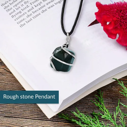 Miniatura 63 de PYOR Collar con colgante curativo de Reiki de cristal, gemas de buena suerte, prosperidad, riqueza, piedras preciosas naturales, collares de buena