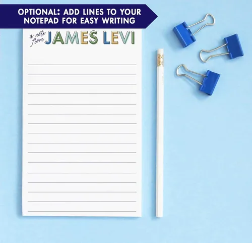 Miniatura 3 de Bloc de notas personalizado para niños, juego de bloc de notas estacionario personalizado, juego de papel de papelería simple y sobres, papel