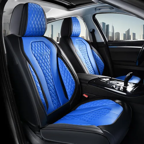 Miniatura 40 de Coverado Fundas de Asiento, Fundas de Asiento de Coche para Asientos Delanteros, Funda de Asiento de Coche Roja, Fundas de Asiento de Coche Rojo
