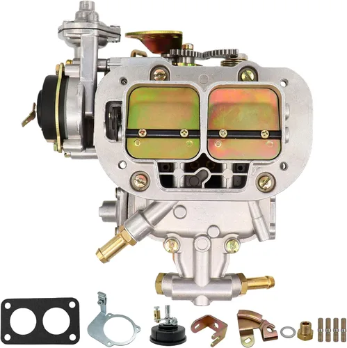 Carburador de 2 barriles 38/38 para Weber 38 x 38 4 CYL estrangulador eléctrico compatible con BMW VW Ford Jeep Toyota Pickup, para Fiat Renault