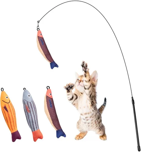 Miniatura 11 de PAZ'S GIFT Juguetes para gatos de felpa con hierba gatera, juguetes para patadas para gatos, limpia los dientes, elimina el mal aliento, adorables