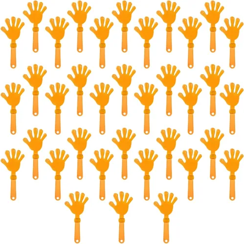 Miniatura 8 de 36 pinzas de mano color azul rey de 7.5 pulgadas para hacer ruido, regalos de fiesta, plástico para fiestas, eventos deportivos, bailar, bailar