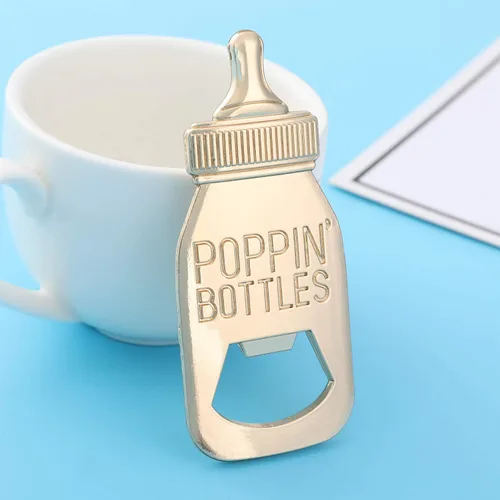 Miniatura 3 de 24 abrebotellas, recuerdo de baby shower para invitados, abrebiberones de oro rosa, regalos de boda, regalos de baby shower, regalos para invitados