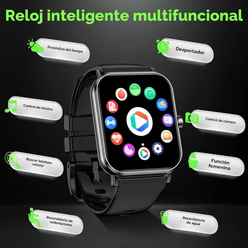 Miniatura 8 de Reloj inteligente para hombres – 1.85 pulgadas HD 2026 actualizado Fitness Tracker Bluetooth Llamadas y mensajes de texto Smartwatch con batería