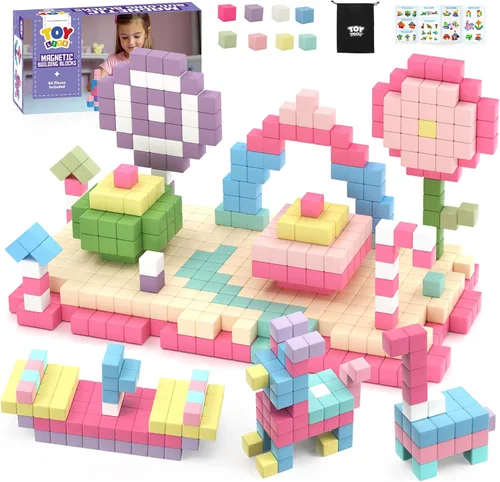Miniatura 11 de TOY Life 36 piezas de bloques magnéticos para niños de 4 a 8 años, bloques de construcción magnéticos para niños pequeños de 3 a 5 años, juguetes