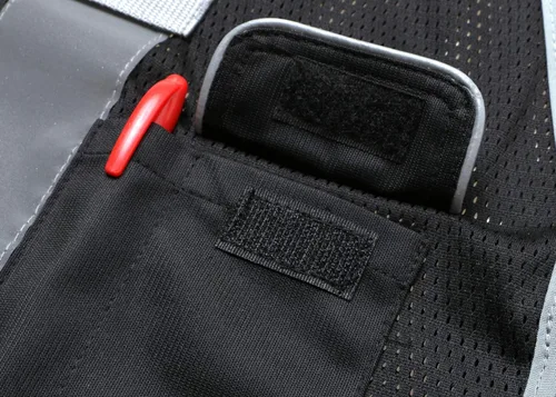 Miniatura 5 de LOHASPRO Chaleco de seguridad de alta visibilidad, chaleco reflectante de malla con bolsillos para hombres y mujeres, estándares ANSI/ISEA Negro 01