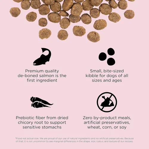 Miniatura 3 de Go! Solutions Sensitivities - Alimento seco para perros pequeños con ingredientes limitados, sin granos de salmón, croquetas pequeñas para razas