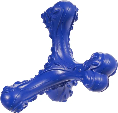 Miniatura 9 de Juguetes masticables para perros de razas grandes que mastican de manera agresiva, juguete de huesos indestructible, juguetes de goma natural