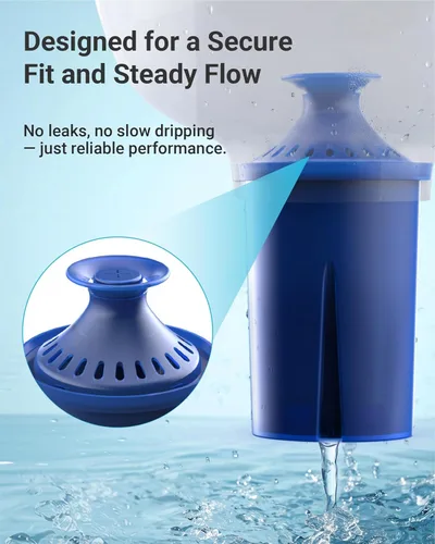 Miniatura 7 de AQUA CREST Filtro de agua, diseñado para filtro de agua Brita® Elite®, jarras y dispensadores, todos los días, UltraMax, Metro+, XL y más, dura 6