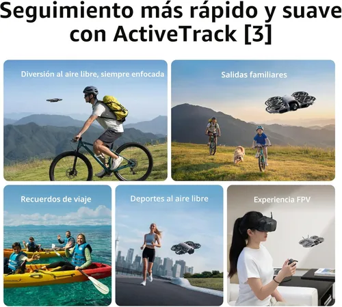 Miniatura 3 de DJI Neo 2 (Solo dron), dron 4K ligero y plegable con cámara, despegue y aterrizaje en la palma, control por gestos, ActiveTrack, detección
