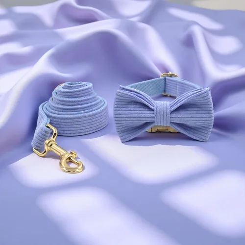 Miniatura 6 de PETDURO Collar de perro personalizado en púrpura claro de luxo suave - Cordón de cordero - Collar personalizado con nombre y teléfono grabados