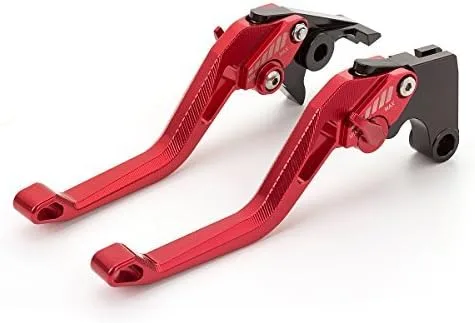 Miniatura 12 de Palancas de freno y embrague CNC para motocicletas Ninja 300R, 400, 250R, 250, 125 y ZX25R Palanca verde con ajuste negro.