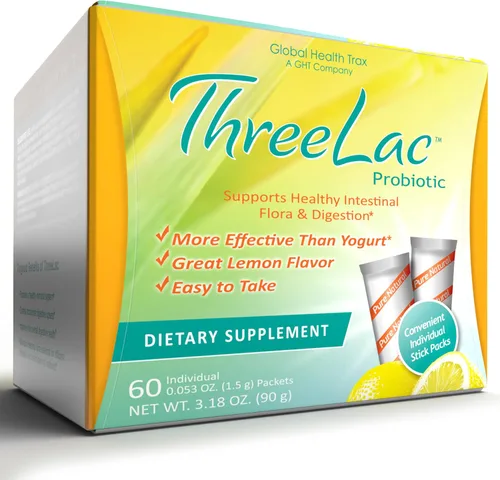 Miniatura 12 de Global Health Trax GHT - Mezcla de bebida en polvo probiótica de limón FiveLac, probióticos para mujeres, hombres y niños, apoyo y eliminación