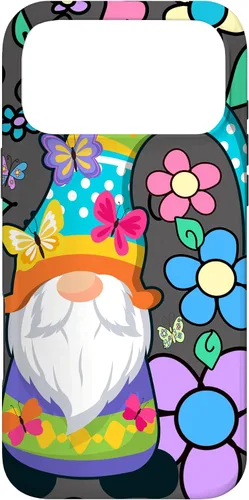 Miniatura 22 de Floral Daisy Flower Pattern with Butterflies Funny Gnome Case for iPhone 17