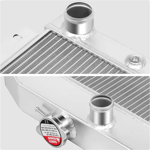 Miniatura 4 de DNA Motoring RA-CHEVYT47-3 - Radiador de aluminio completo de 3 filas compatible con modelos 47-54 Pickup/Suburban L6, 19.75 x 20.75 x 2.25