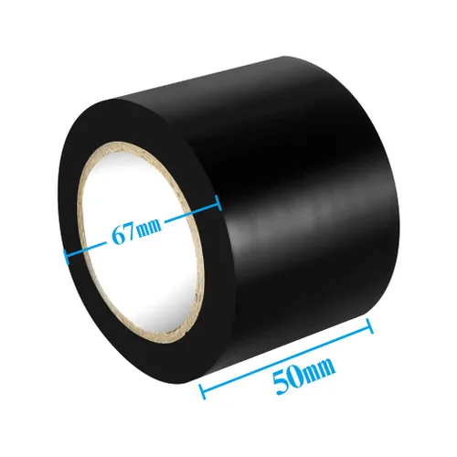 Miniatura 3 de Maveek 2 rollos de cinta eléctrica de PVC de 2 pulgadas, impermeable, cinta aislante de reparación, rollo de color negro, para tuberías o ventanas