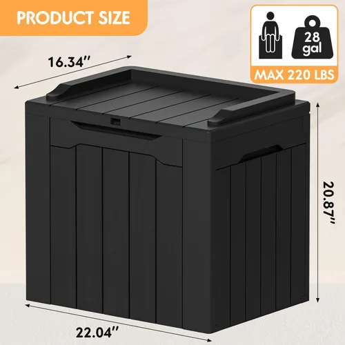 Miniatura 3 de YESHOMY Contenedores de almacenamiento de plástico de 30 galones con tapa, organizadores de cajas apilables para sala de estar, oficina, dormitorio