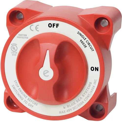 Interruptores de batería de 350 Amp E-Series de Blue Sea Systems, Azul