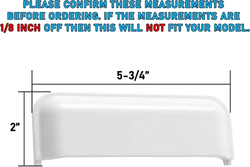 Miniatura 3 de Manija de puerta para secadora Whirlpool W10861225
