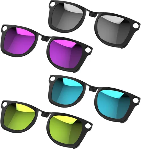 Miniatura 15 de 4 clips polarizados para Ray-Ban Meta Wayfarer y Gen 2 (RW4006/RW4012, M, 50-22), clip de decoloración para protección UV Meta Wayfarer Gen 2, juego