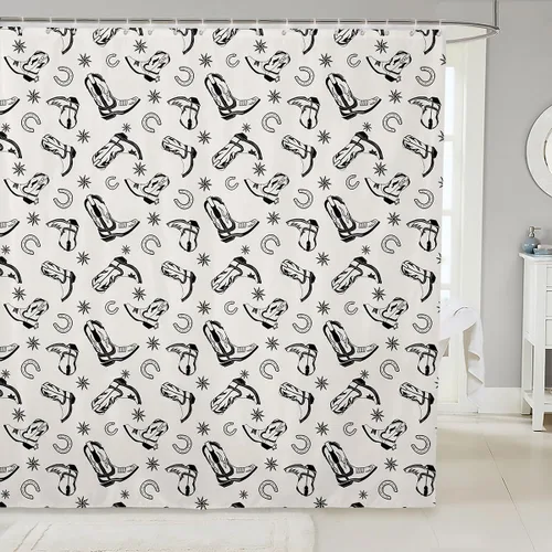 Miniatura 17 de Manfei Cortinas de ducha para niños con lazo de dibujos animados, diseño de mariquita, escarabajo, insecto, niñas, niños, cortinas impermeables